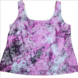 Alex Evenings Tank Top Size 1x women's pink/purple fully lined